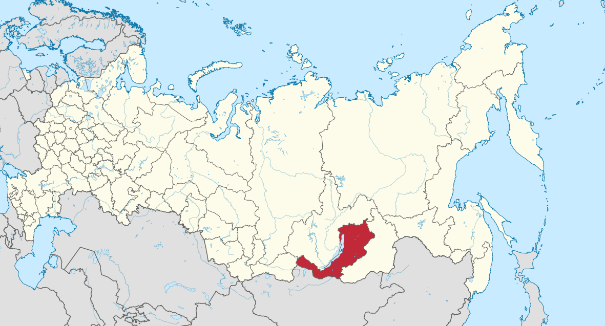 The location of Buryatia in Russia